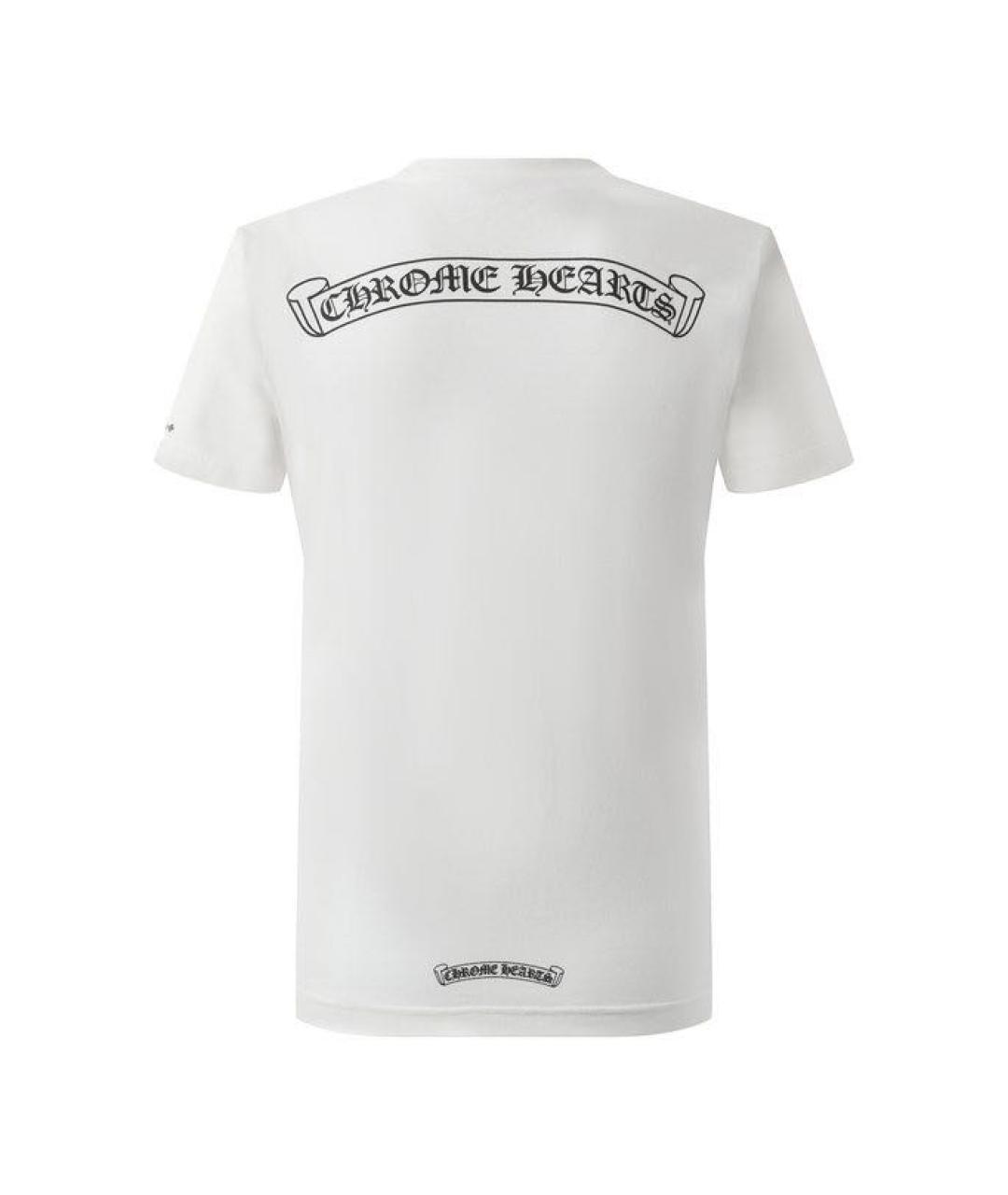 CHROME HEARTS Белая хлопковая футболка, фото 2
