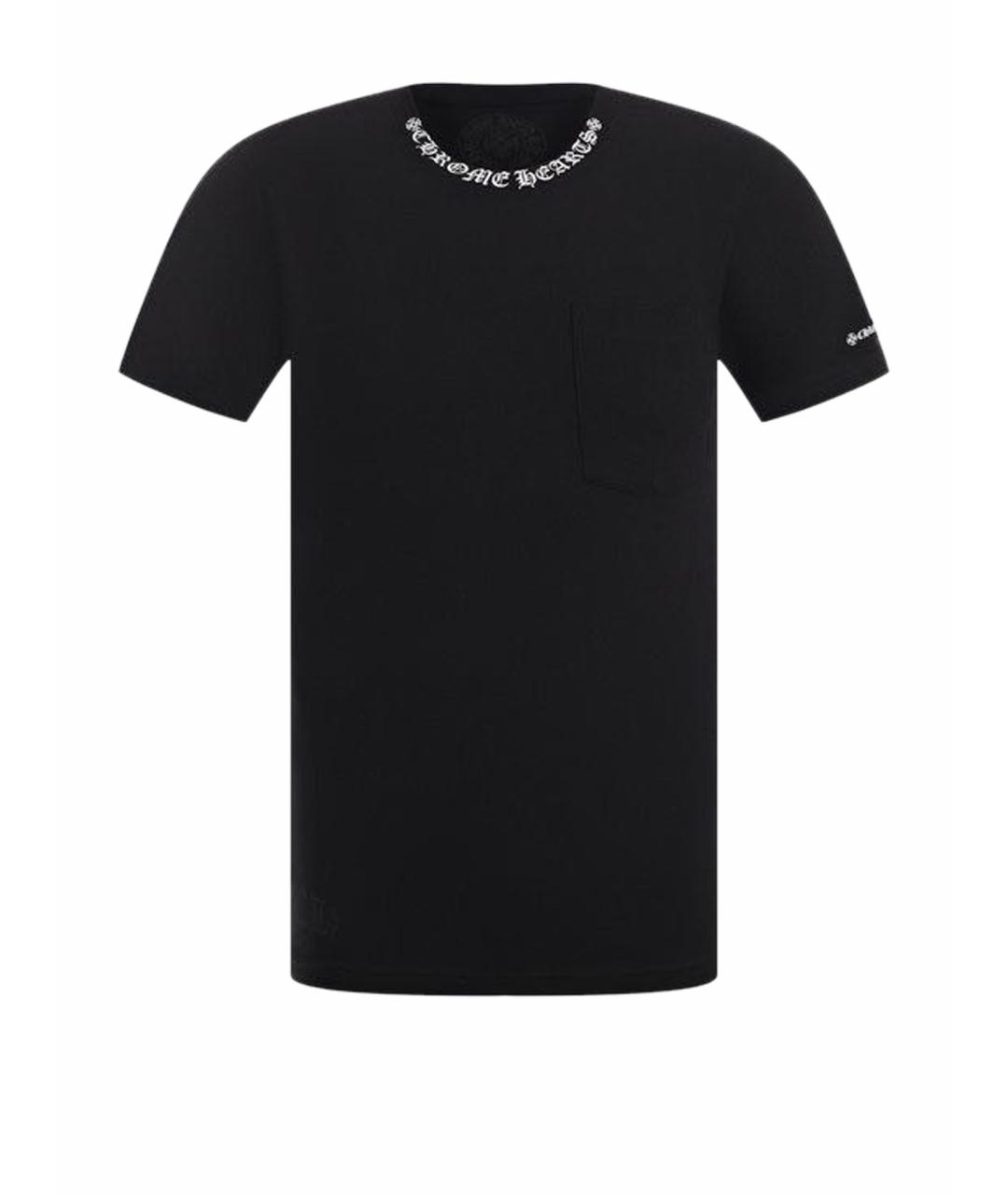 CHROME HEARTS Черная хлопковая футболка, фото 1