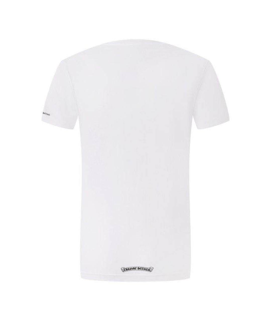 CHROME HEARTS Белая хлопковая футболка, фото 2