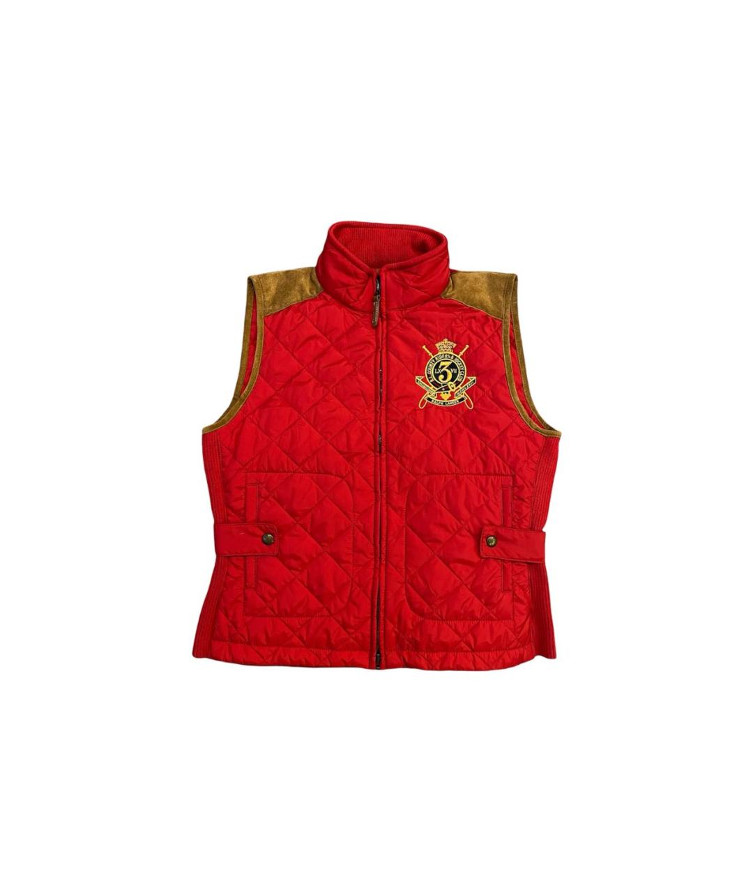 RALPH LAUREN Красный полиэстеровый жилет, фото 6