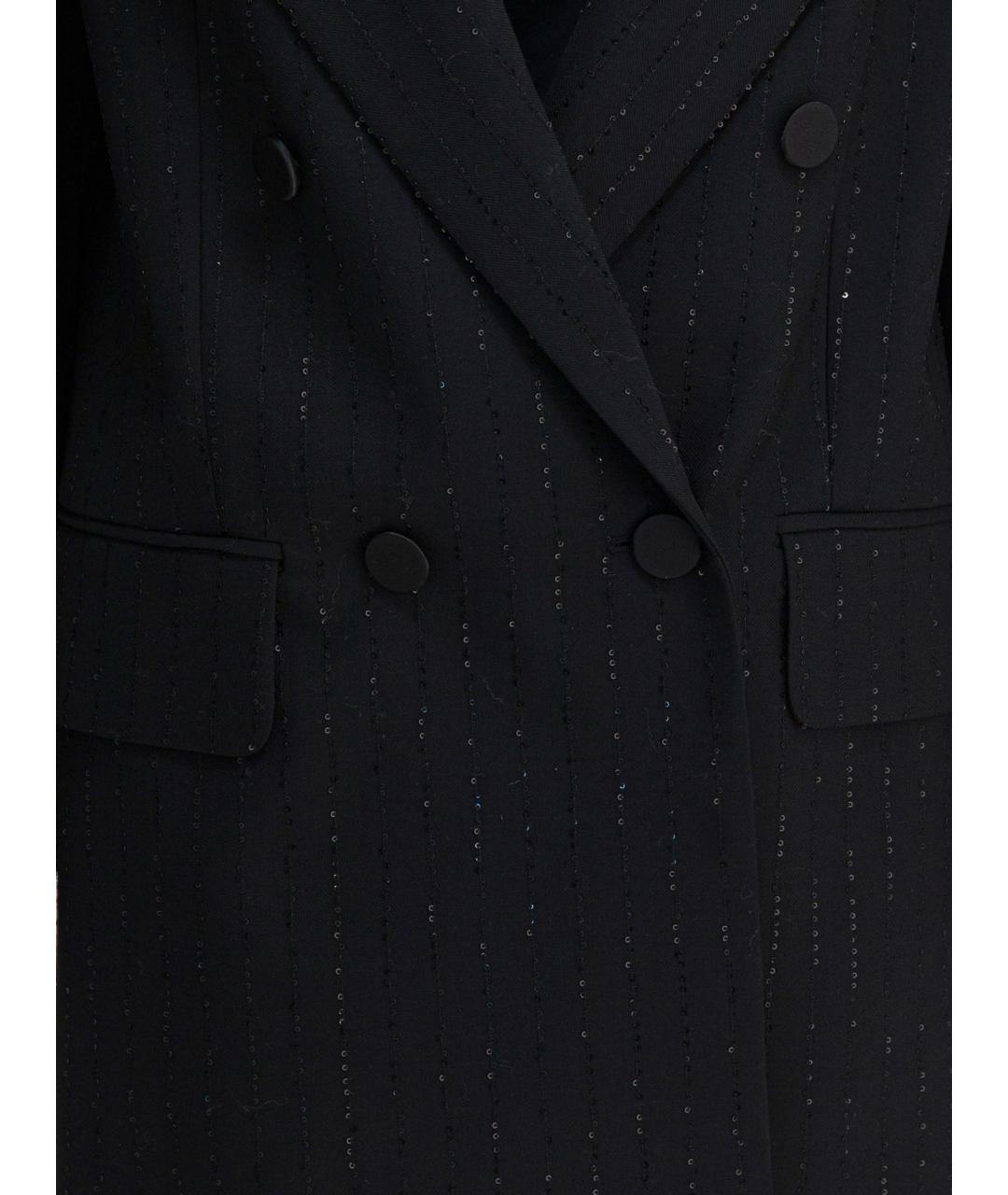 MAX MARA Черный шерстяной жакет/пиджак, фото 3