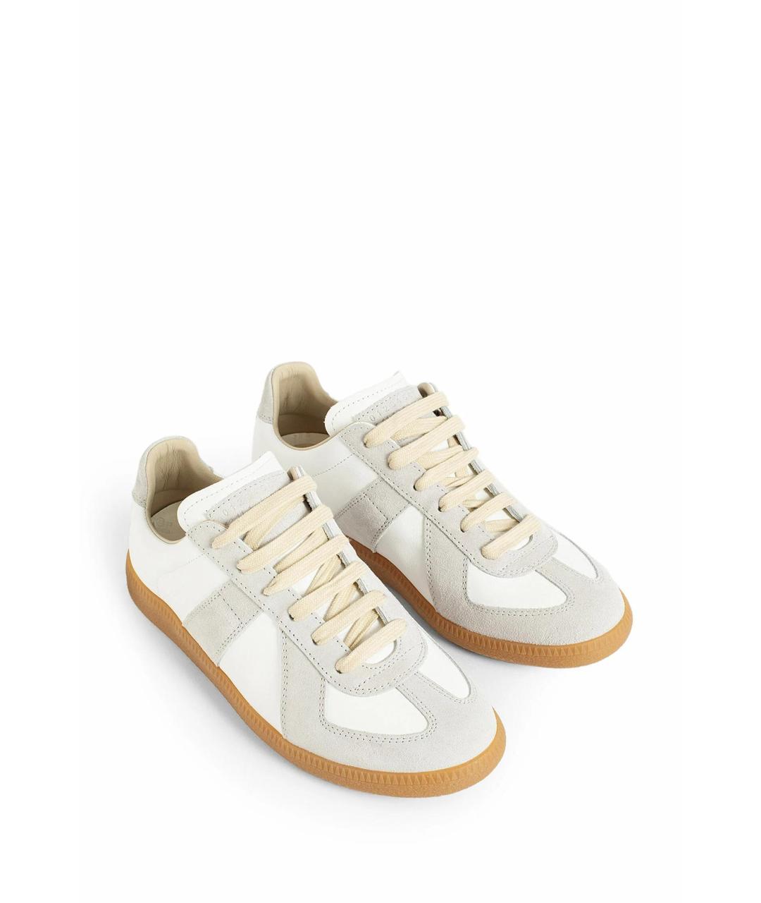 MAISON MARGIELA Мульти кожаные кеды, фото 2