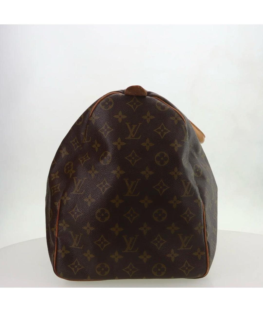 LOUIS VUITTON Коричневая кожаная дорожная/спортивная сумка, фото 2