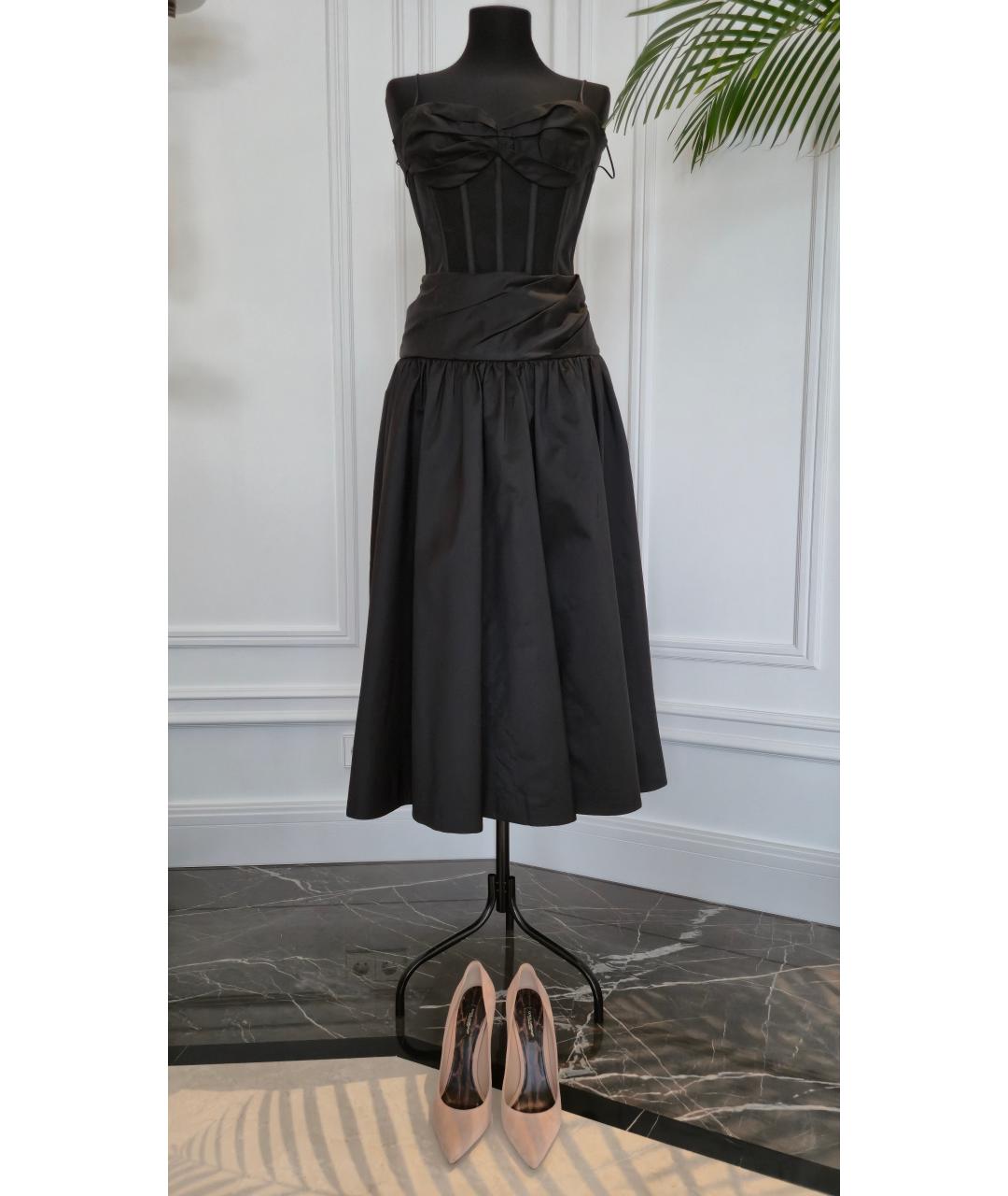 RASARIO Черное атласное вечернее платье, фото 5