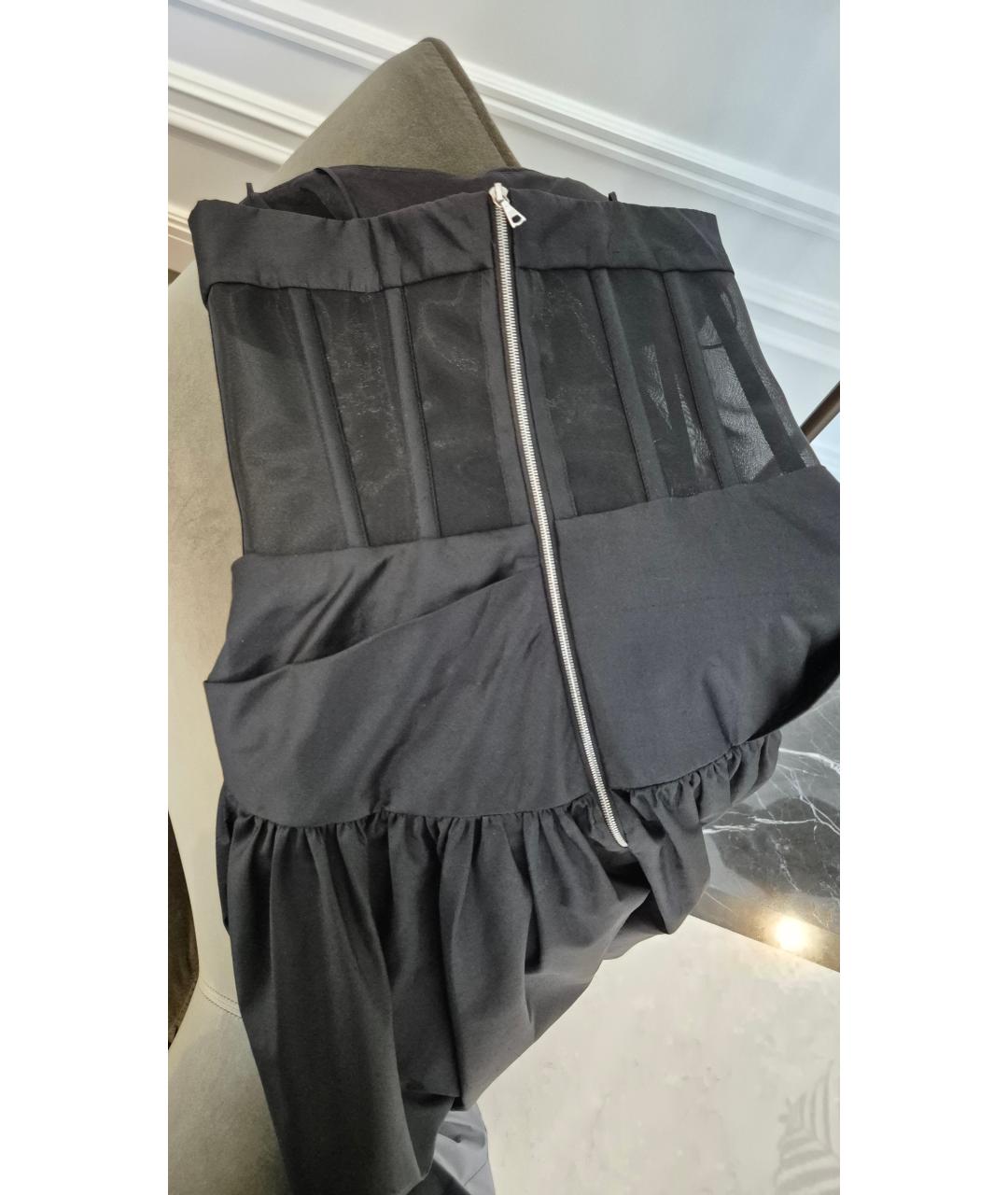 RASARIO Черное атласное вечернее платье, фото 2