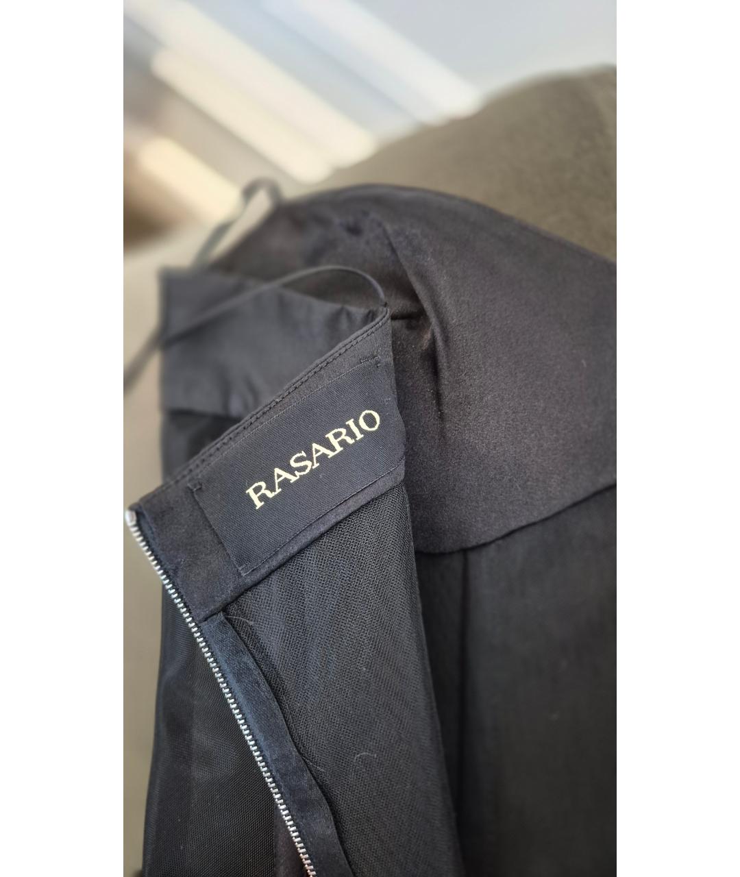 RASARIO Черное атласное вечернее платье, фото 4