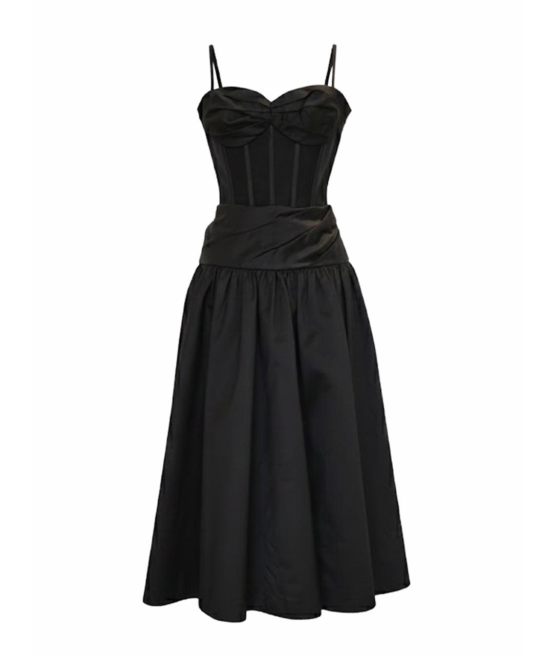 RASARIO Черное атласное вечернее платье, фото 1