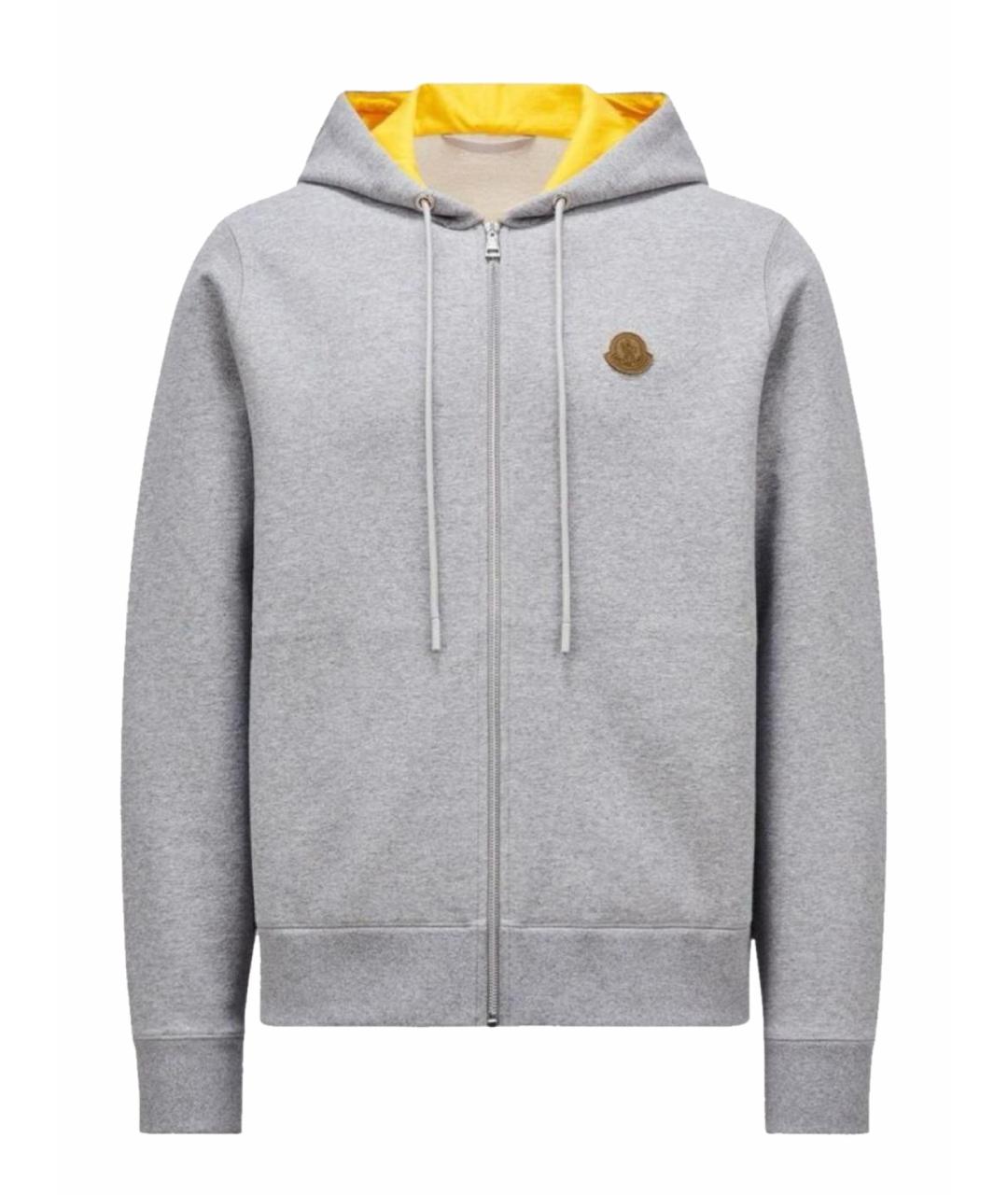 MONCLER Серая хлопковая спортивная куртка, фото 1