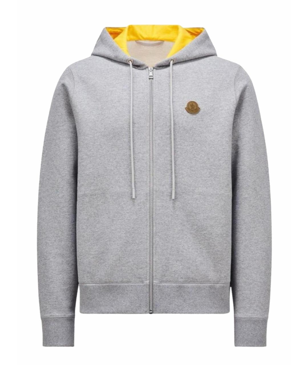 MONCLER Серая хлопковая спортивная куртка, фото 9