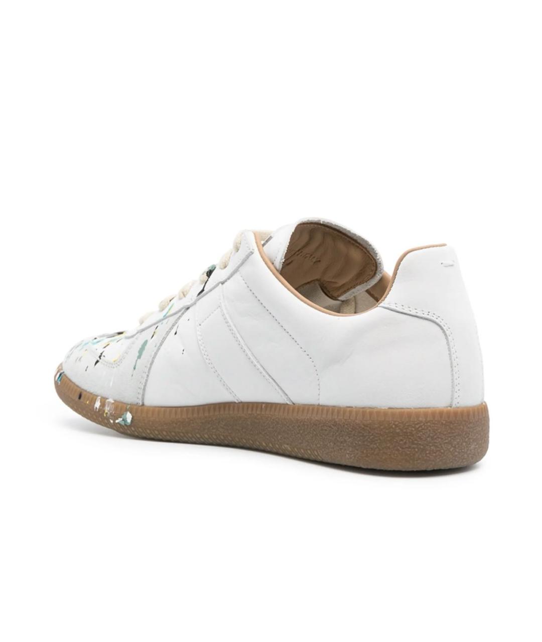 MAISON MARGIELA Белые кожаные кеды, фото 5