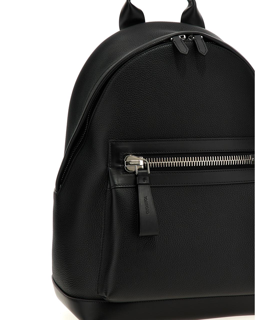 TOM FORD Черный кожаный рюкзак, фото 3