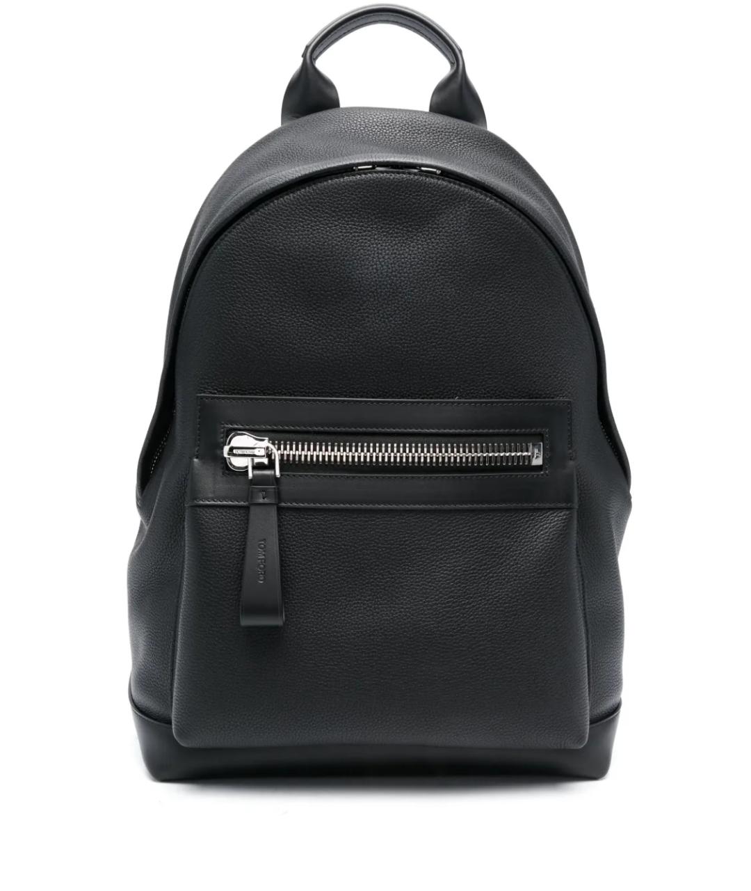 TOM FORD Черный кожаный рюкзак, фото 1