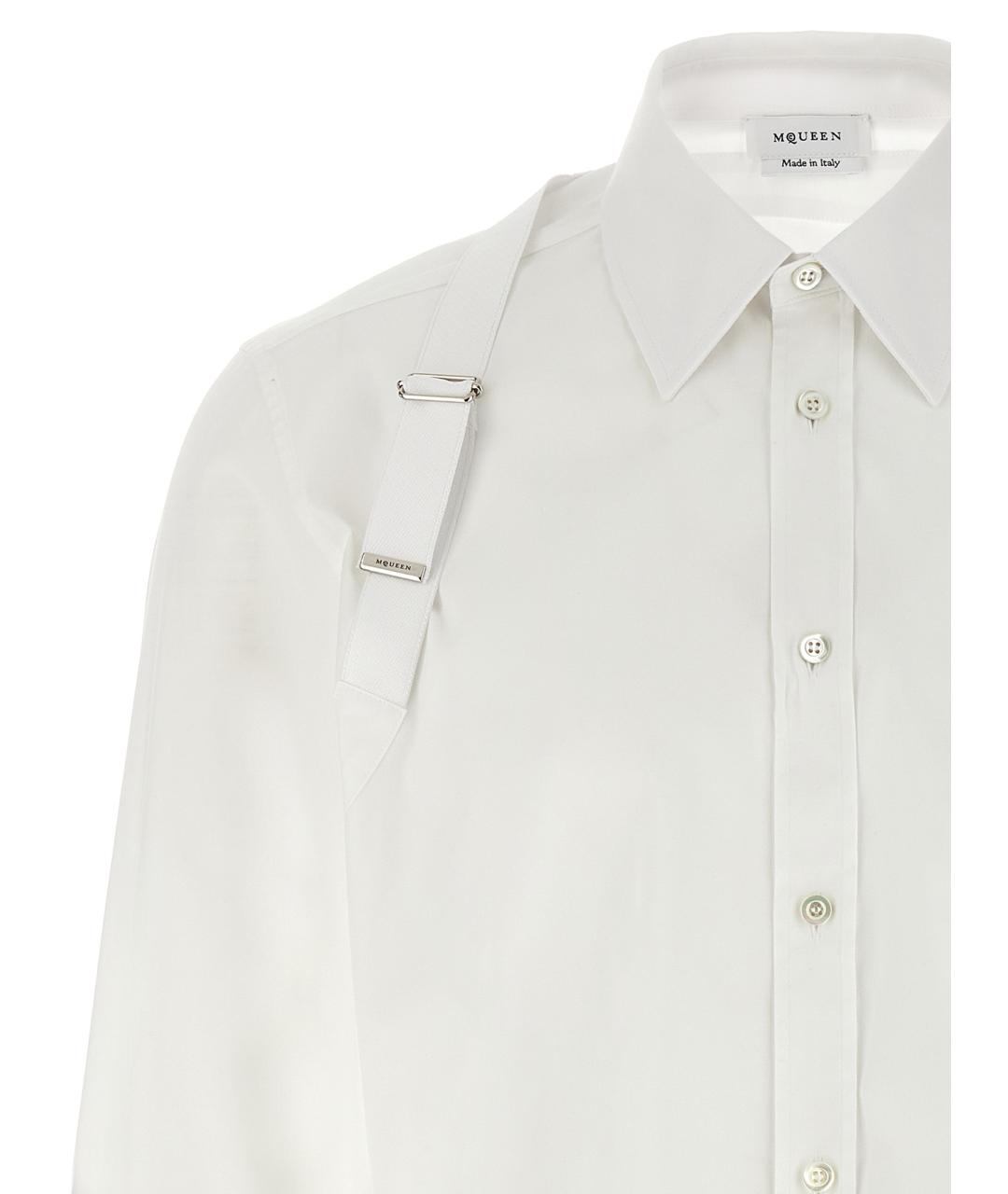 ALEXANDER MCQUEEN Белая хлопковая кэжуал рубашка, фото 3