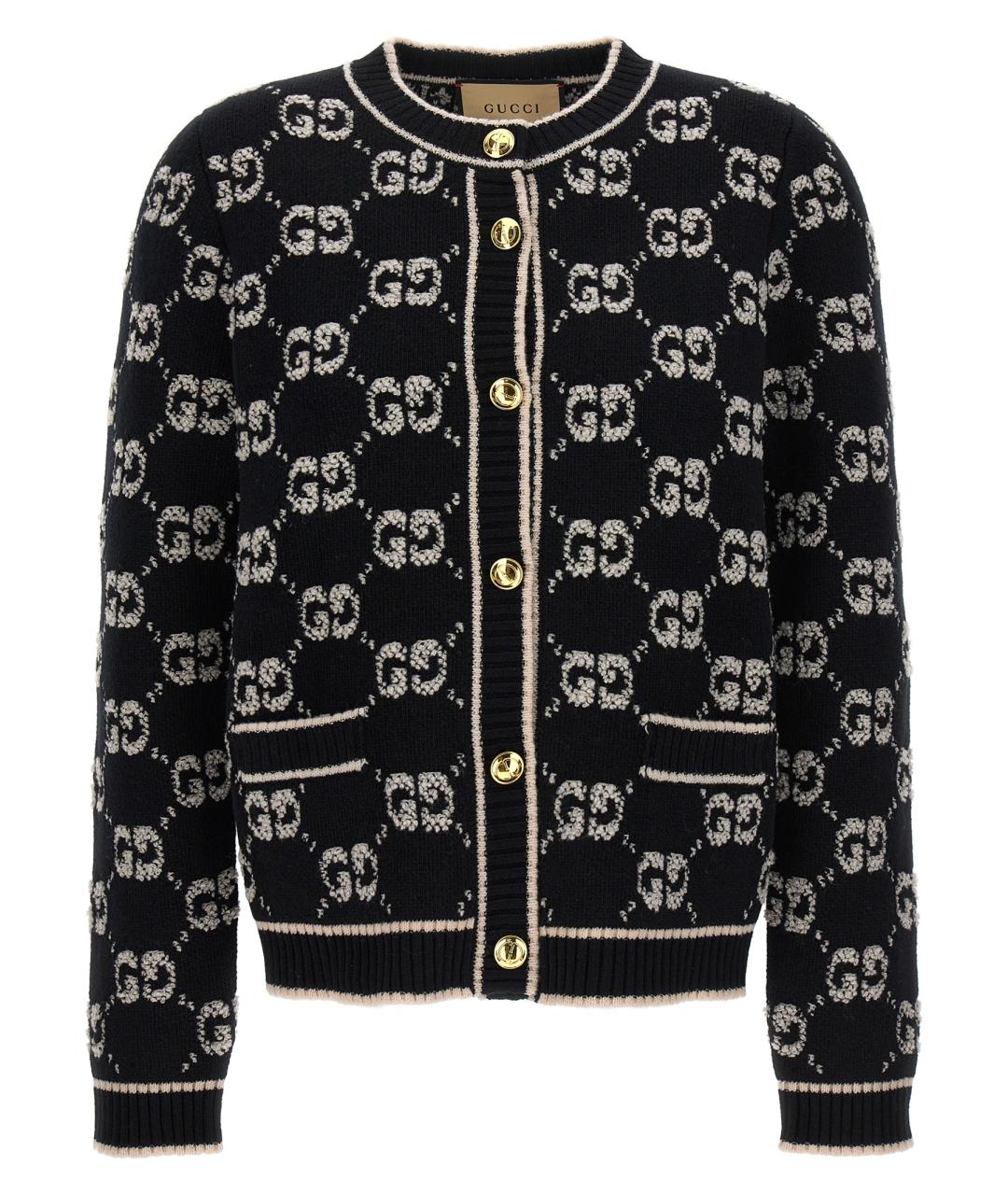 GUCCI Мульти шерстяной кардиган, фото 1