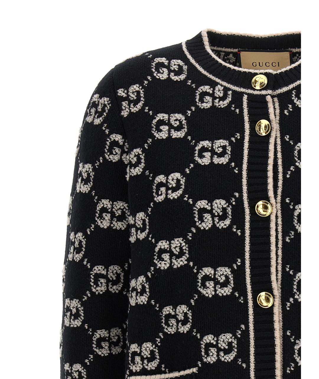 GUCCI Мульти шерстяной кардиган, фото 3