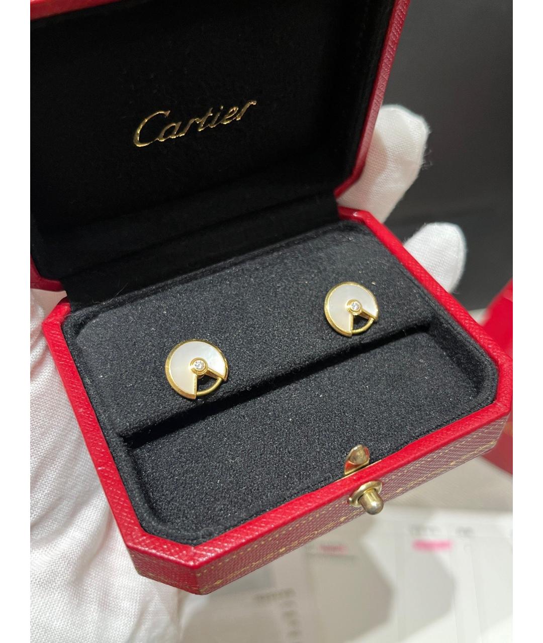 CARTIER Золотые серьги из желтого золота, фото 3