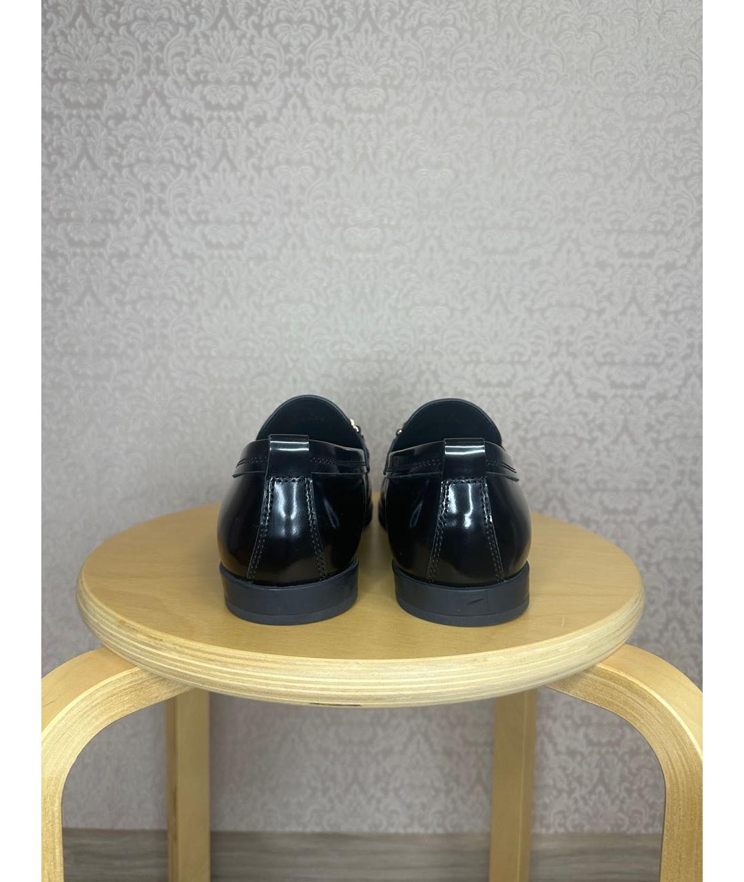 TOD'S Черные кожаные лоферы, фото 3