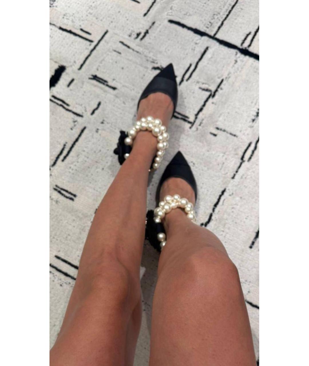 CHANEL Черные кожаные туфли, фото 7