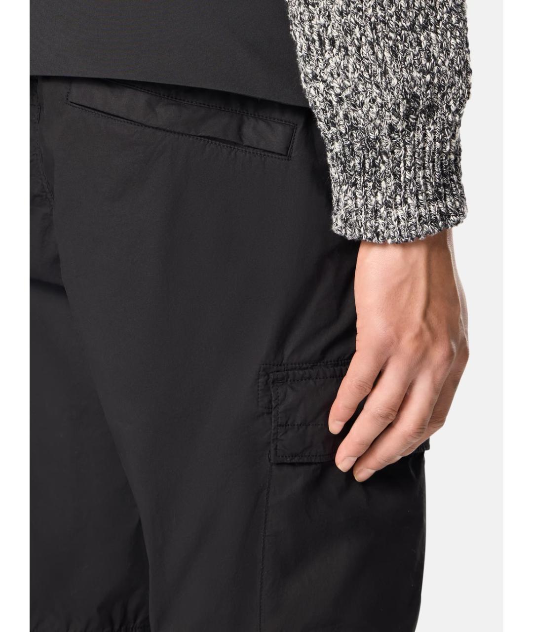 STONE ISLAND Черные повседневные брюки, фото 5