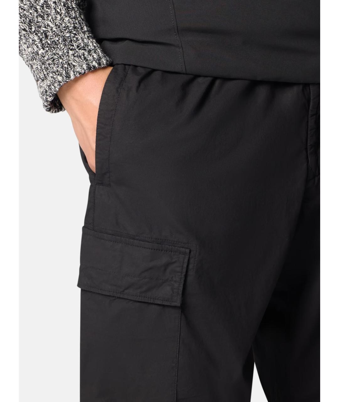 STONE ISLAND Черные повседневные брюки, фото 4