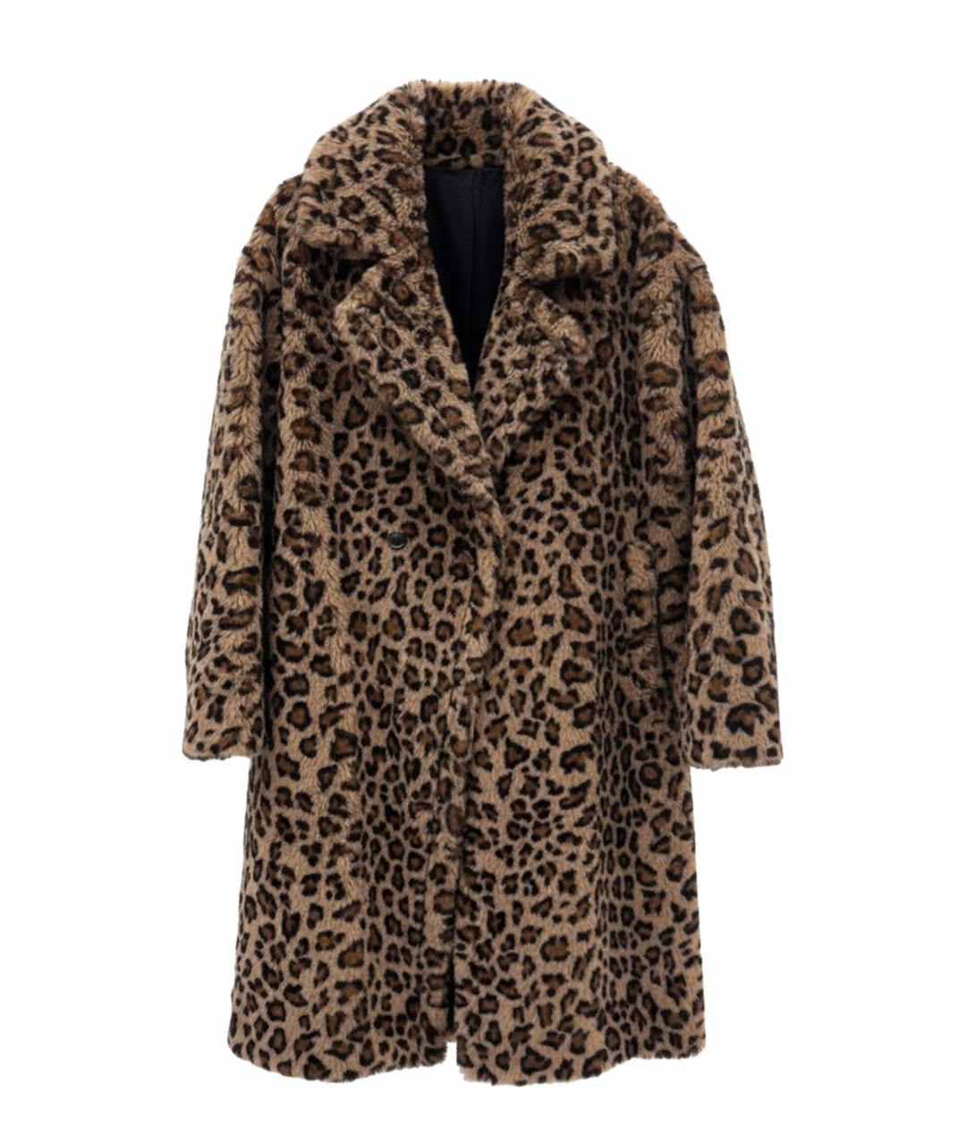 METEO YVES SALOMON Коричневая шуба, фото 1