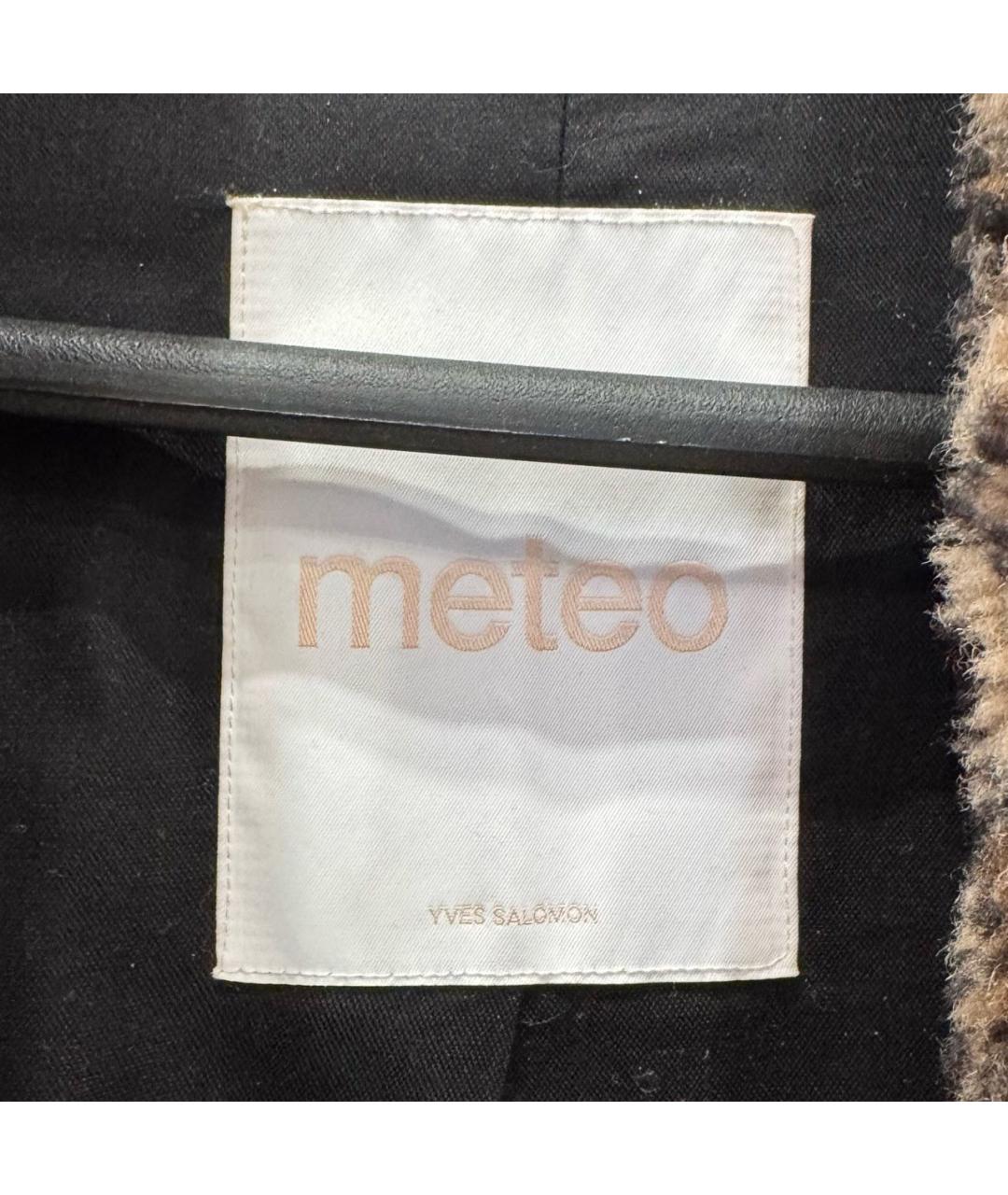 METEO YVES SALOMON Коричневая шуба, фото 4