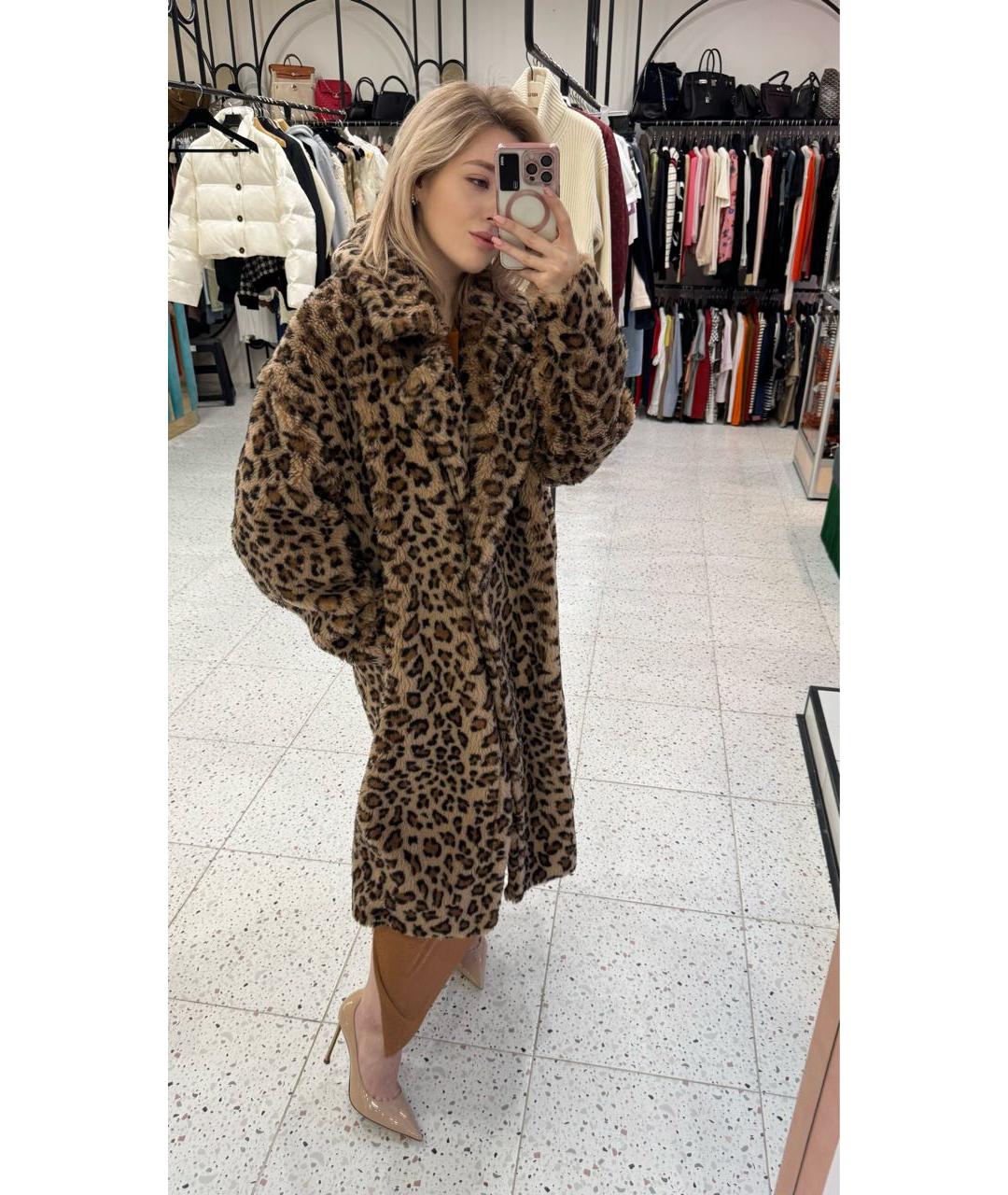 METEO YVES SALOMON Коричневая шуба, фото 7