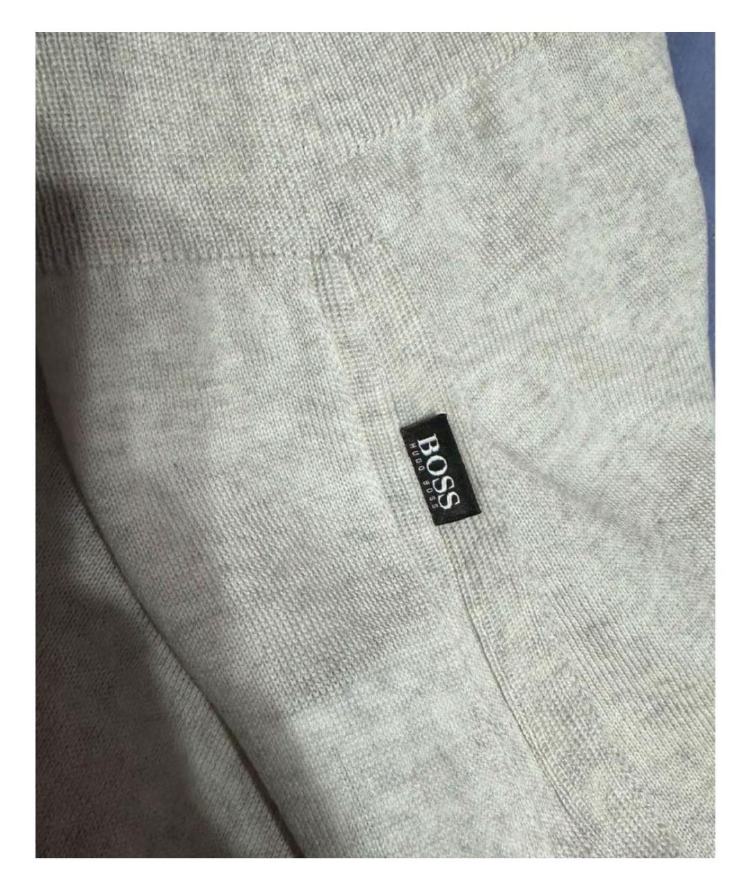 HUGO BOSS Белый хлопковый джемпер / свитер, фото 4