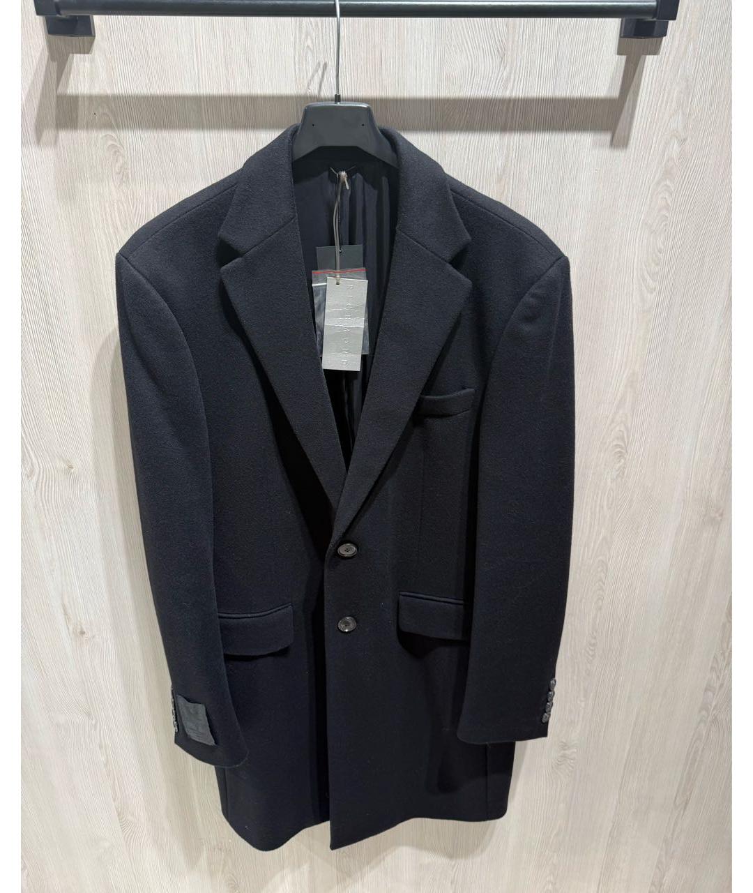 JOHN RICHMOND Черное шерстяное пальто, фото 7