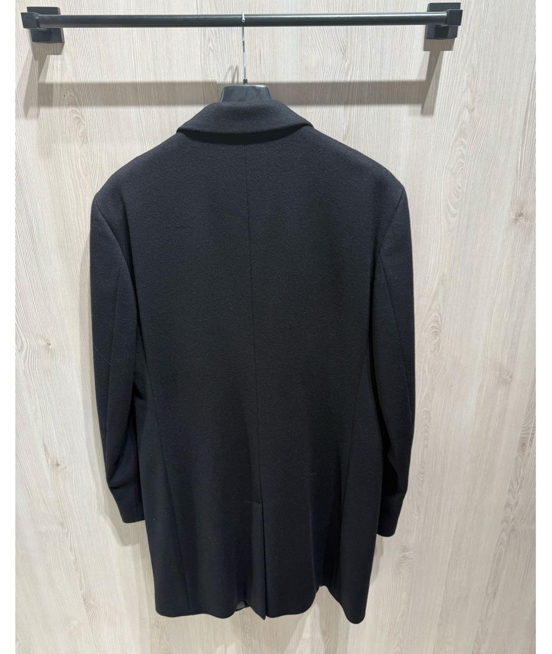 JOHN RICHMOND Черное шерстяное пальто, фото 3
