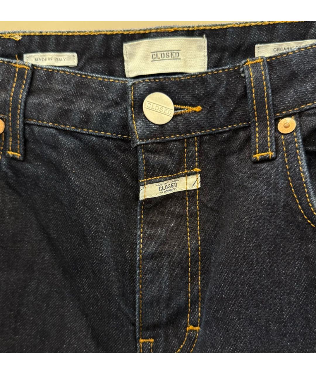 CLOSED Синие хлопковые прямые джинсы, фото 2