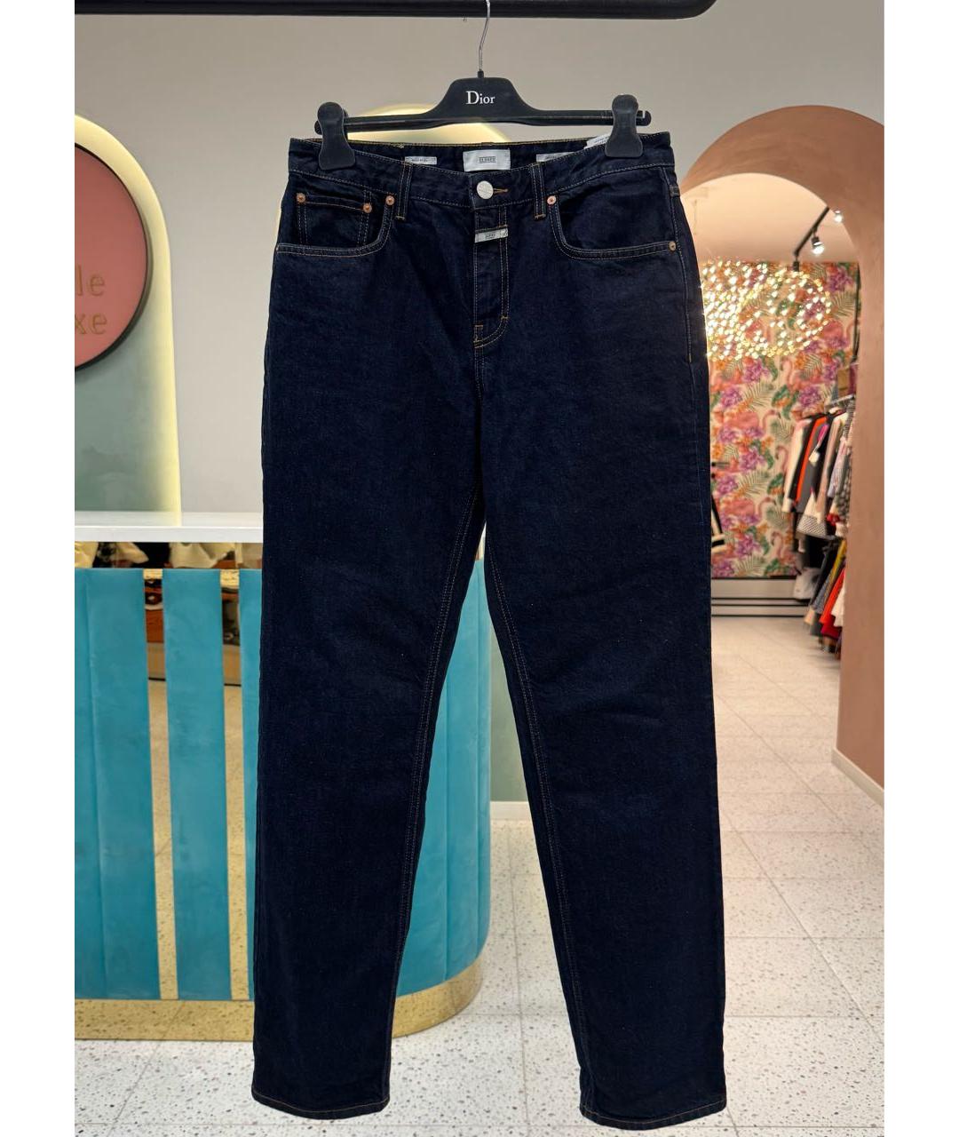 CLOSED Синие хлопковые прямые джинсы, фото 6