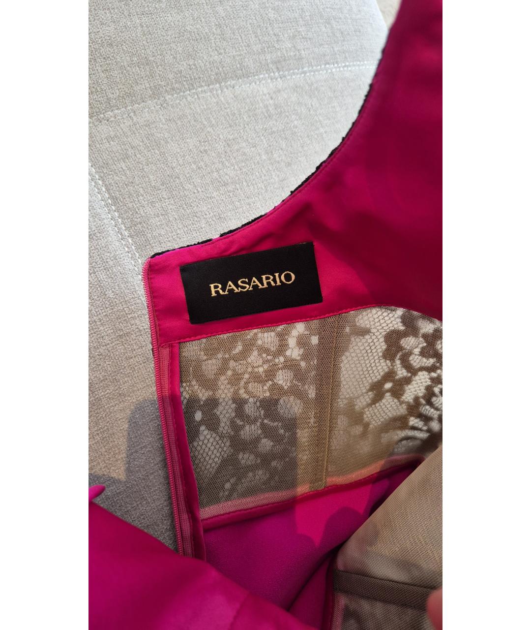 RASARIO Фуксия атласное вечернее платье, фото 3