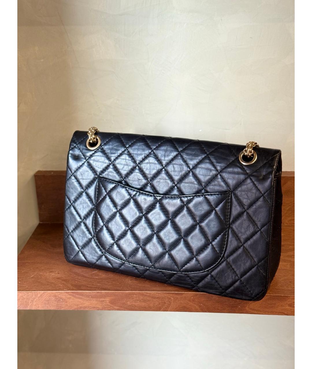 CHANEL Черная кожаная сумка через плечо, фото 7