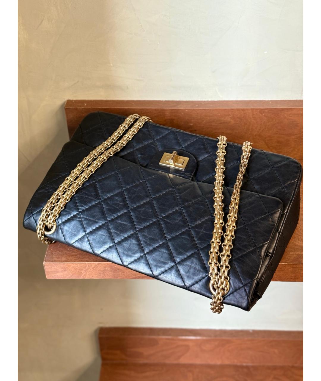 CHANEL Черная кожаная сумка через плечо, фото 8