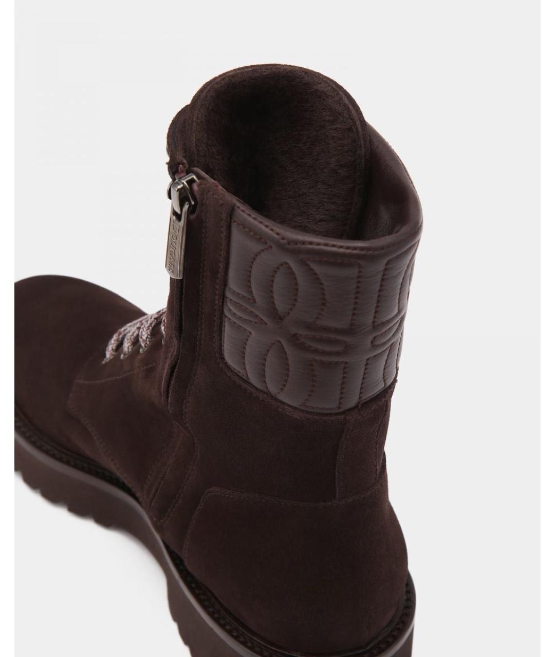 DOUCAL'S Коричневые замшевые ботинки, фото 6