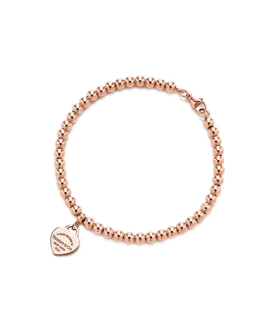 TIFFANY&CO Бежевый браслет из розового золота, фото 5