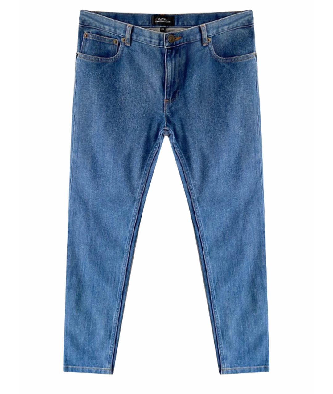 A.P.C. Синие хлопковые джинсы слим, фото 1