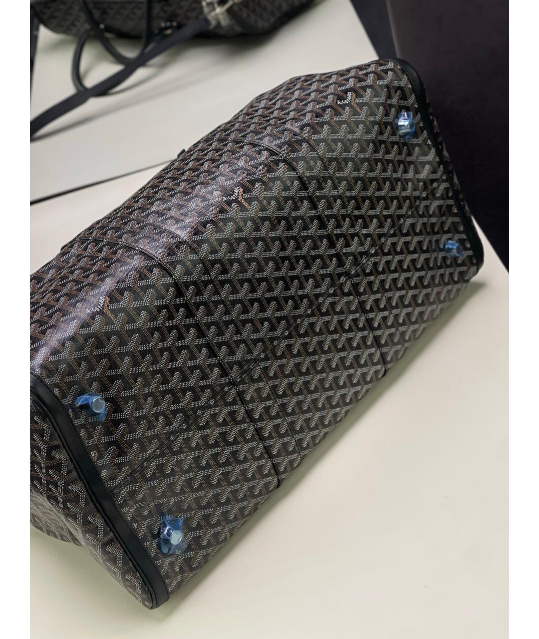 GOYARD Черная деним дорожная/спортивная сумка, фото 5