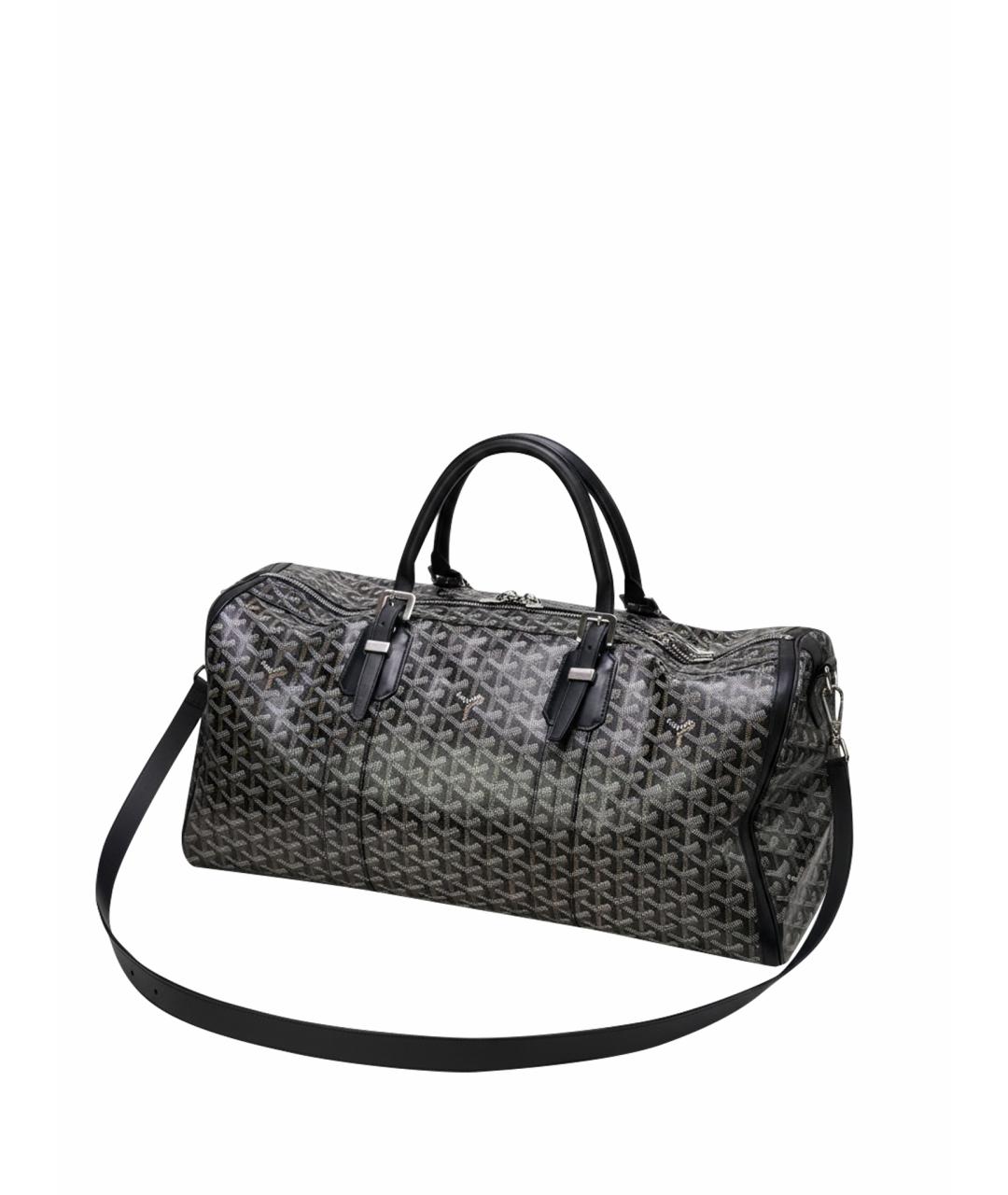 GOYARD Черная деним дорожная/спортивная сумка, фото 1