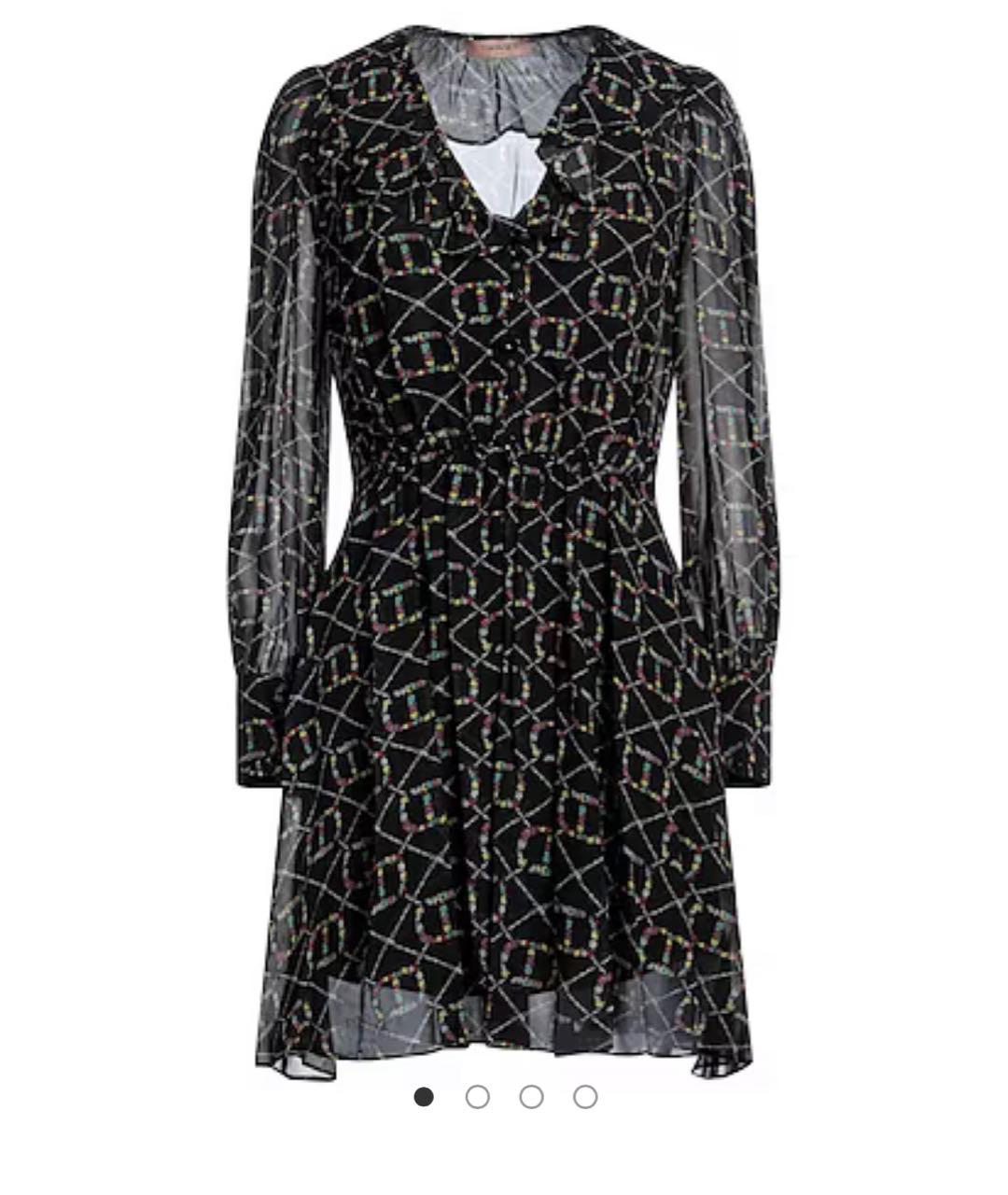 TWIN-SET Мульти шифоновое повседневное платье, фото 7