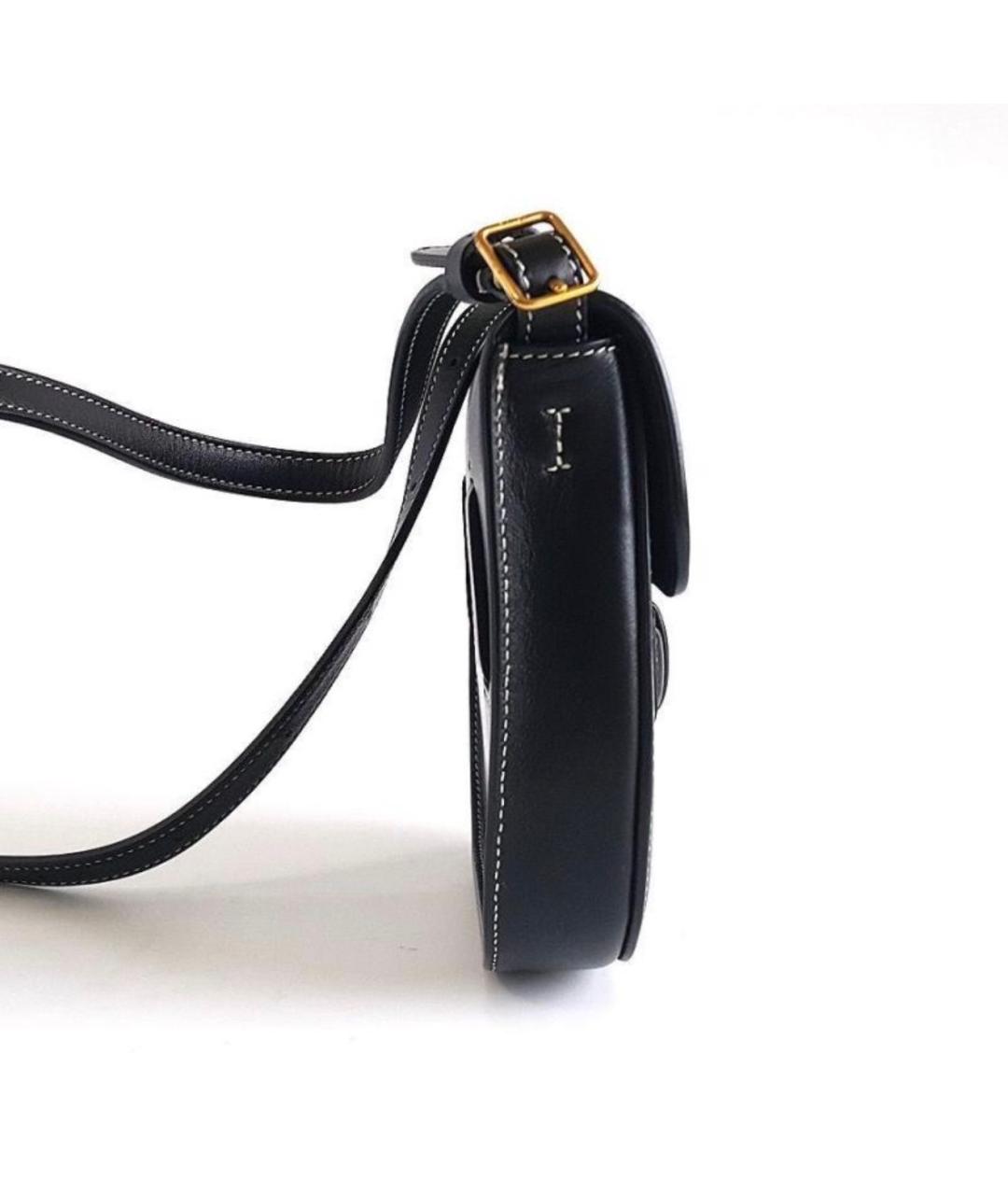CELINE Черная кожаная сумка через плечо, фото 7