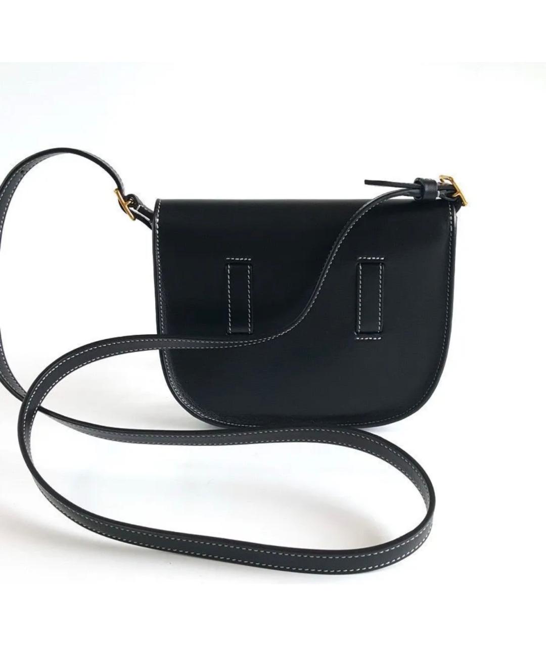 CELINE Черная кожаная сумка через плечо, фото 3