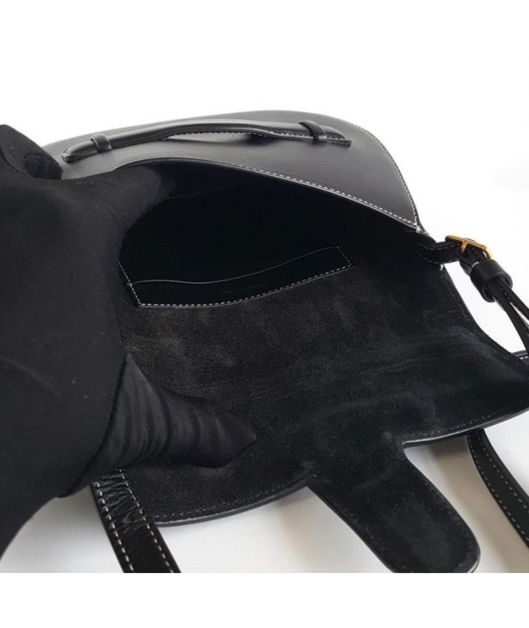 CELINE Черная кожаная сумка через плечо, фото 8