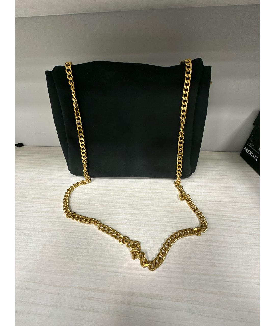 TWIN-SET Черная замшевая сумка через плечо, фото 2