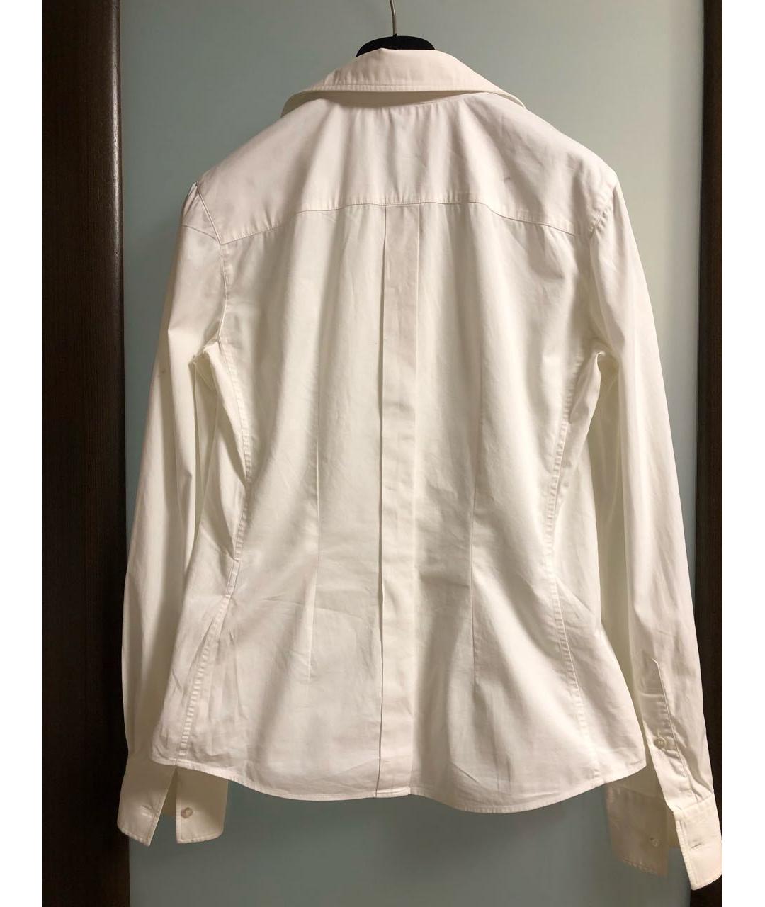 DOLCE&GABBANA Белая хлопко-эластановая рубашка, фото 2