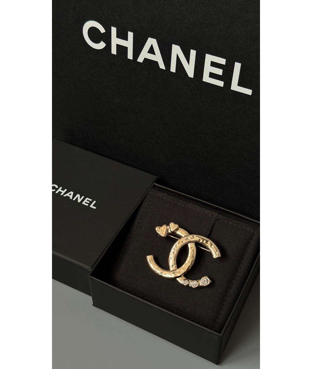 CHANEL Золотая латунная булавка / брошь, фото 2