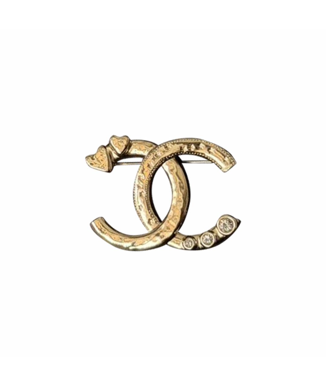 CHANEL Золотая латунная булавка / брошь, фото 1