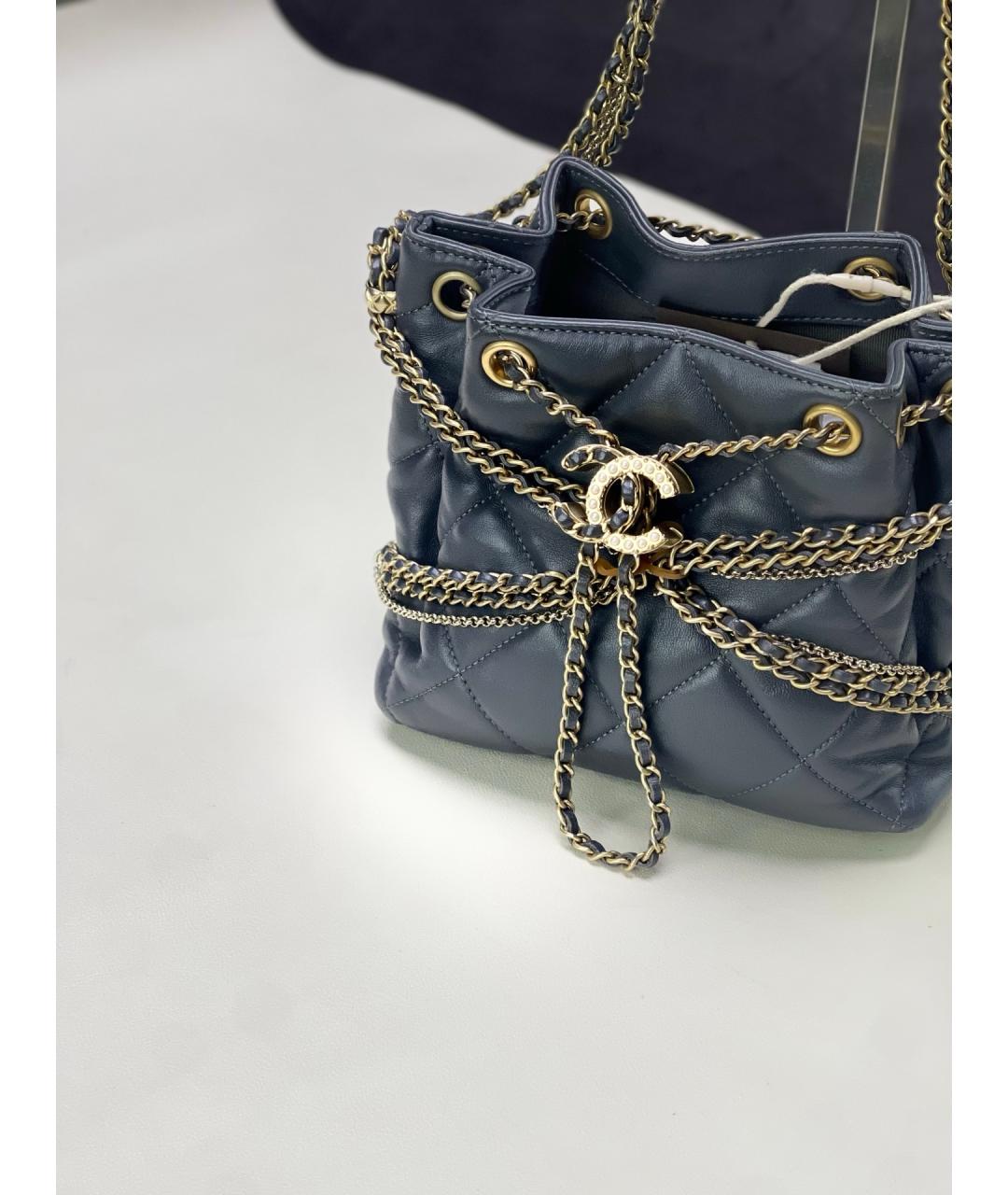 CHANEL Черная кожаная сумка через плечо, фото 4