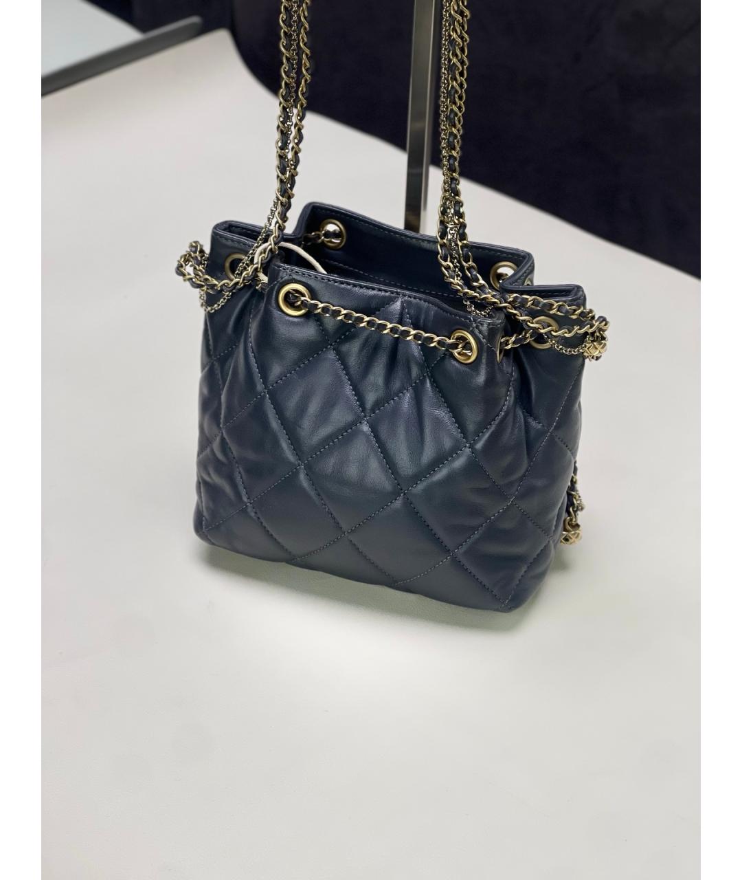 CHANEL Черная кожаная сумка через плечо, фото 3